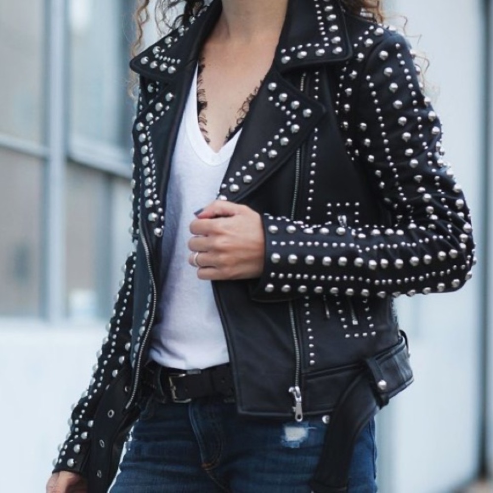 REBECCA MINKOFF - Studded Leather Jacket